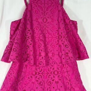 Lilly Pulitzer Vibrant Pink Romper-Size 0